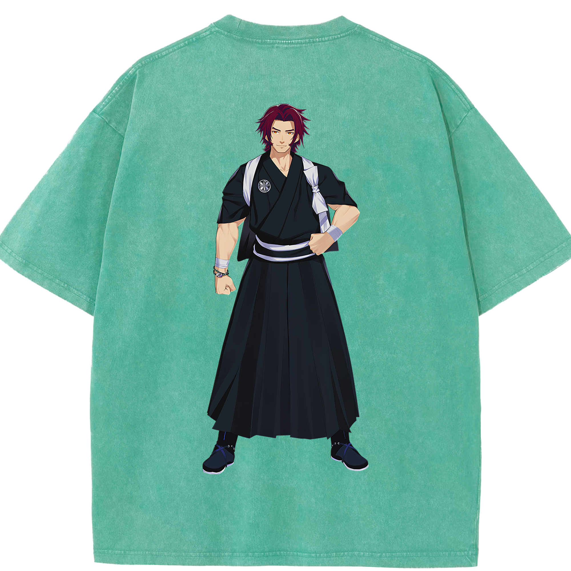 （画像用） 刀剣乱舞 Touken Ranbu 綿100% ヴィンテージ風 半袖Tシャツ（背面プリント）